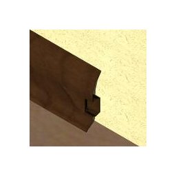 PBC605.253 - Plinta LINECO din PVC culoare stejar maroniu pentru parchet - 60 mm