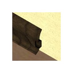 PBC605.244 - Plinta LINECO din PVC culoare zebrano pentru parchet - 60 mm