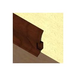 PBC605.267 - Plinta LINECO din PVC culoare cires maroniu pentru parchet - 60 mm