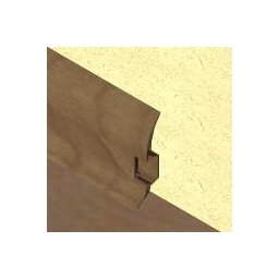 PBC605.162 - Plinta LINECO din PVC culoare wenge pentru parchet - 60 mm