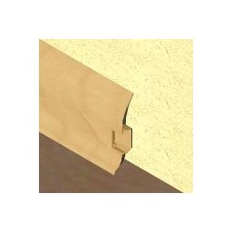 PBC605 - Plinta LINECO din PVC culoare fag inchis pentru parchet - 60 mm