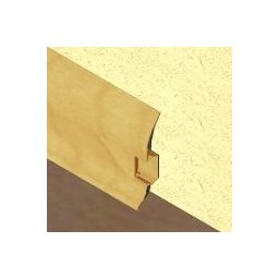 PBC605.66 - Plinta LINECO din PVC culoare stejar deschis pentru parchet - 60 mm