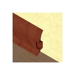 PBC605 - Plinta LINECO din PVC culoare mahon pentru parchet - 60 mm