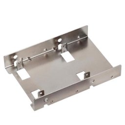 Adaptor Silverstone de la 3.5 inch la 2x 2.5 inch HDD/SSD, culoare argintie, SST-SDP08