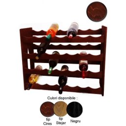 Raft lemn 28 sticle vin