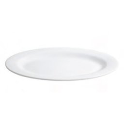 Platou oval din melamina alba, 52x36x4.5 cm
