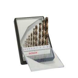 Set Robust Line de 10 burghie pentru metal HSS-Co BOSCH DIN 338
