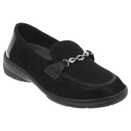 Pantofi confort stretch femei PodoWell Magenta negru