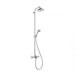 Set de dus Hansgrohe gama Croma 220, 1 functie Showerpipe, crom
