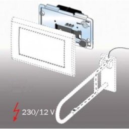 Unitate electronica comanda wireless WC TECEPLanus otel inox, 12V