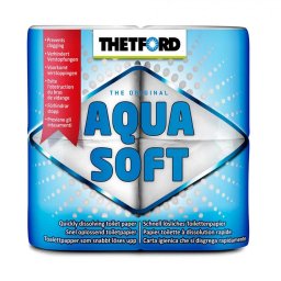 Hartie igienica solubila 4 role, AQUA SOFT pentru toalete portabile si simple