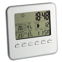 Statie meteo Quadro cu senzor wireless Argintiu TFA S35.1098.54