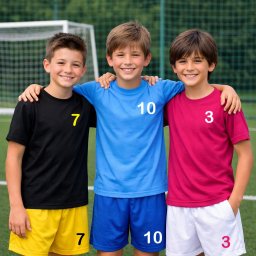 Echipament sport personalizat copii tricou si short bumbac
