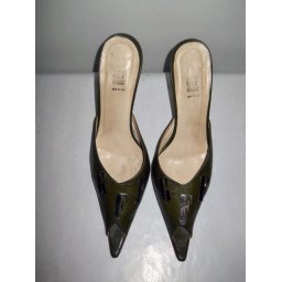 Sandale din piele kaki "Gianfranco Ferre