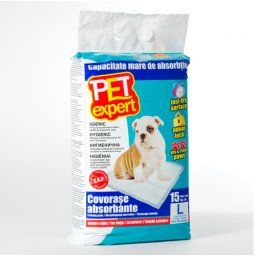 Covorase absorbante Pet Expert 60x60 cm 15 buc