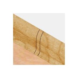 PBL605.157-S4 - Set 4 bucati piese legatura culoare stejar inchis pentru plinta PBC605