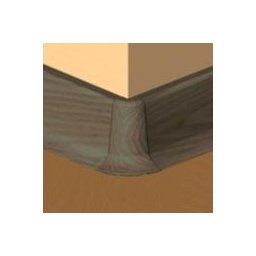 PBE605.162-S4 - Set 4 bucati piese colt exterior culoare wenge pentru plinta PBC605