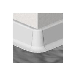 PBE605.01-S4 - Set 4 bucat piese colt exterior culoare alb pentru plinta PBC605