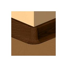 PBE605.267-S4 - Set 4 bucati piese colt exterior culoare cires maroniu pentru plinta PBC605