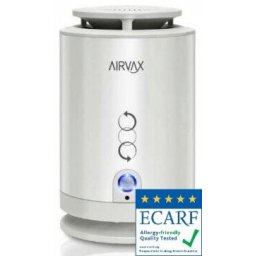 Purificator aer Airvax Marea Britanie - Alb, Telecomanda, Consum 5W/h, Filtru electrostatic, 3 trepte viteza, Pentru 25mp