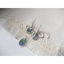 Set cercei şi pandantiv Cristale Swarovski lacrimă Province Lavander