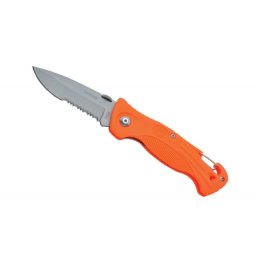 Cutit BALADEO SOS cu fluier si carabiniera - orange