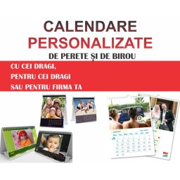 Calendar de birou A5 imprimat pe o fata