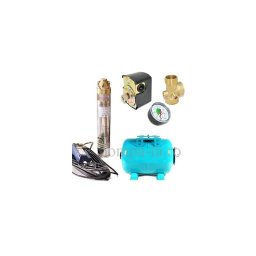 Set hidrofor cu pompă submersibilă IBO 4SKm150 cu rezervor de 50L