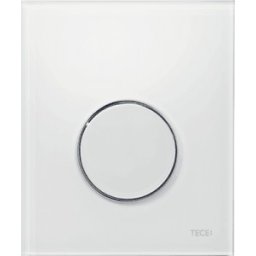 Clapete de actionare pisoar TECE Alba, buton cromat lucios