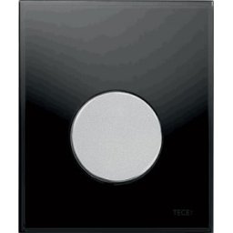 Clapete de actionare pisoar TECE Neagra, buton cromat mat