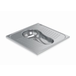 WC inox incastrat in pardoseala