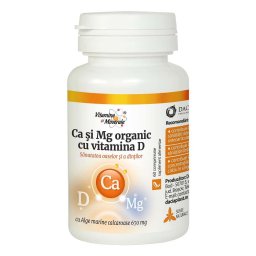 Calciu si Magneziu organic cu Vitamina D - Dacia Plant