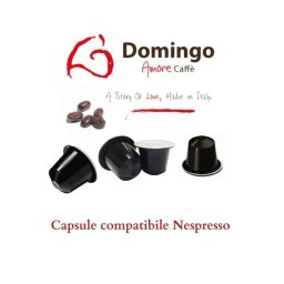 Domingo Caffe Capsule compatibile Nespresso, Espresso Bar (100 capsule)
