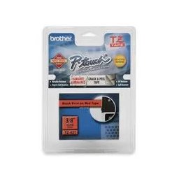 Bandă laminată Brother TZ421, 8m/9mm negru/rosu
