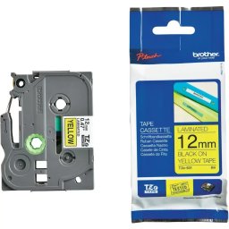 Banda Laminata Brother Tze631 ,12mm/8m Black/Yellow