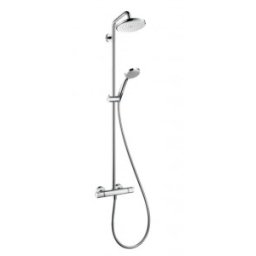 Set de dus Hansgrohe gama Croma 220, 1 functie Showerpipe, crom