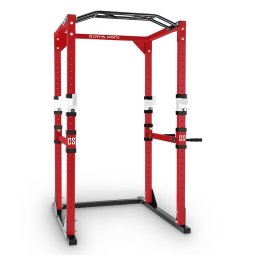 Capital Sports Tremendour Putere alb Rack Homegym oțel roșu (FIT20-Tremendour RD)