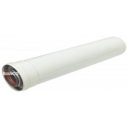 Prelungitor coaxial din aluminiu pentru centrale termice - 60/100x1000 mm