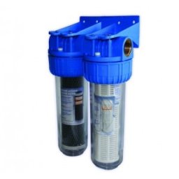 Filtru duplex in linie carbune activ si nylon 7 x 3/4