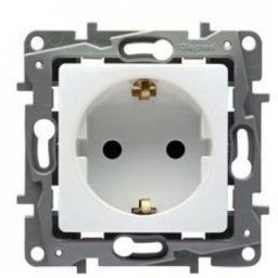 Priza schuko simpla cu CP alba Niloe Legrand 764539