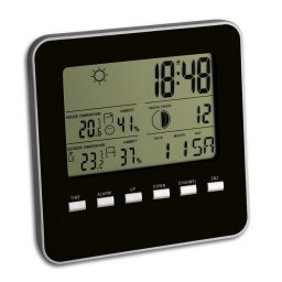 Statie meteo Quadro cu senzor wireless Negru TFA S35.1098.01