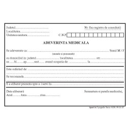 Adeverinta Medicala