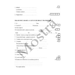 Fisa de declarare a cazului de boala transmisibila