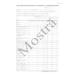 Fisa sintetica de monitorizare a bolnavului cu insuficienta renala Anexa 1