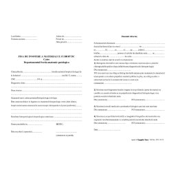 Fisa de insotire a materialului bioptic