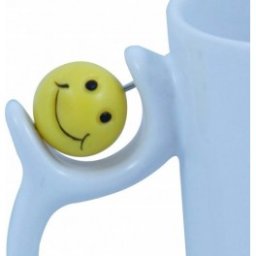 Cana alba Smiley personalizata