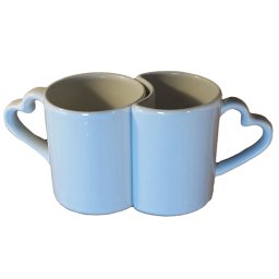 Cani cuplu toarta (maner) inimioara personalizate