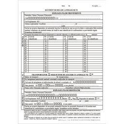 Document de miscare a animalelor vii