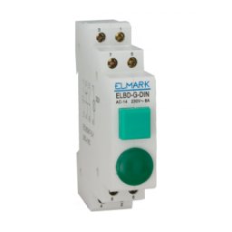 BUTON +LAMPA ELBD VERDE 2NO+1NC 230V