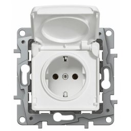 Priza schuko cu capac 16A IP44 Alba Legrand Niloe